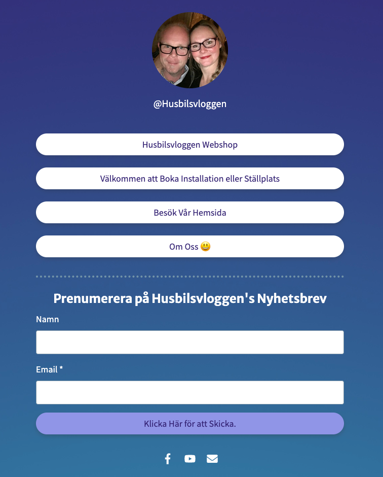 Husbilvloggen Nyhetsbrev