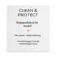 Clean & Protect solpanelvård för husbil med texten ren panel bättre laddning från Husbilsvloggen