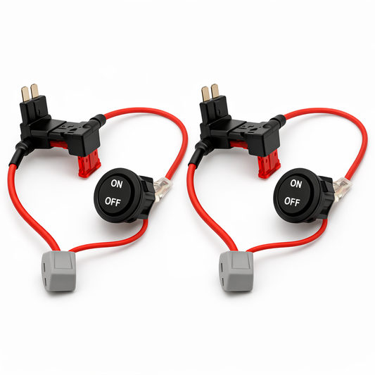 Husbilsvloggen SmartSwitch 12V – 2-Pack | Färdig Av/På med knapp - Husbilsvloggen